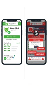 how to avoid fake happymod clones