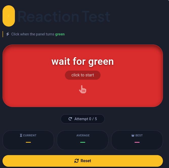 Reaction Time Test
